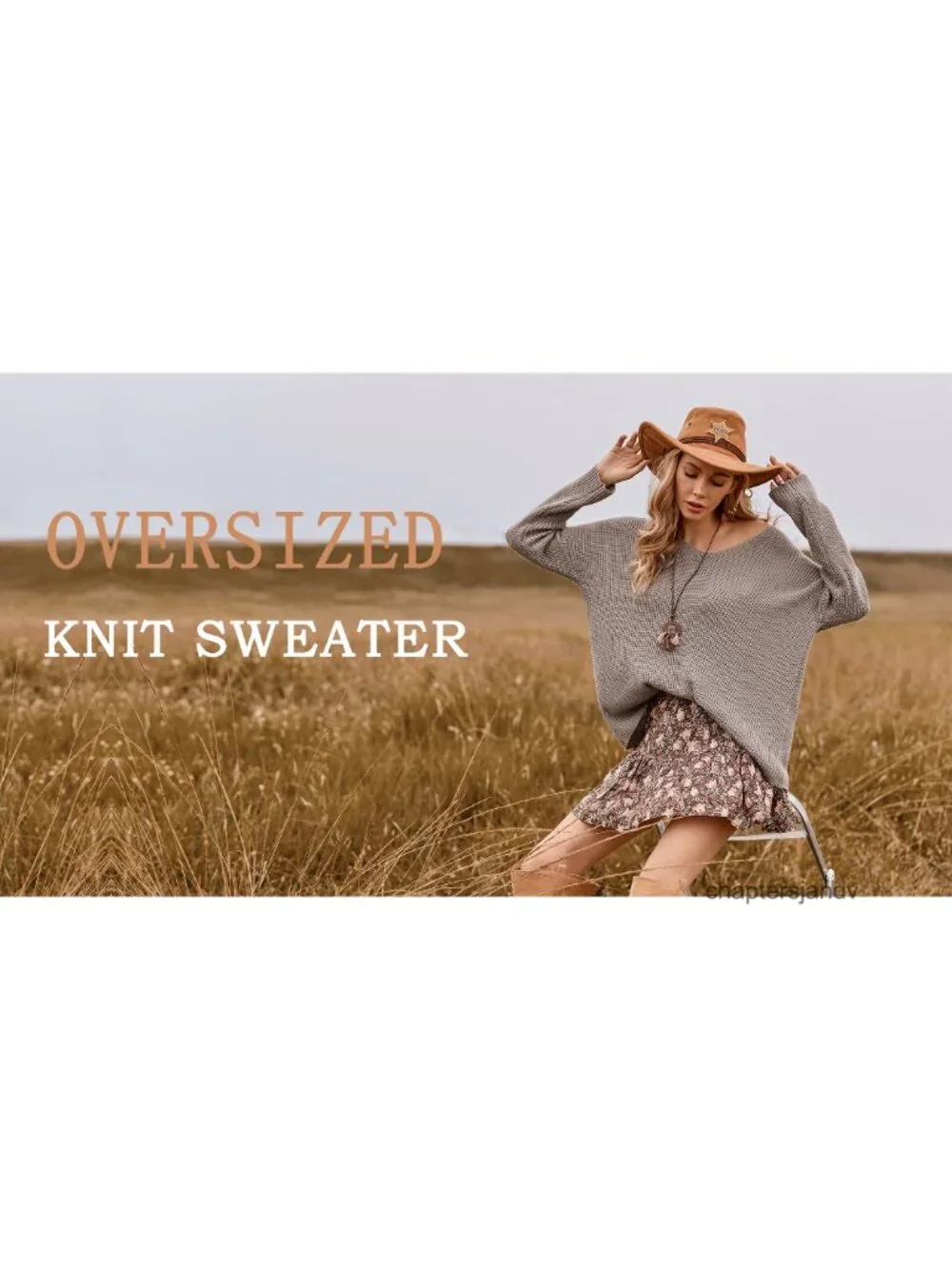Womens Oversized Waffle Knit V-Neck Pullover Sweater Top